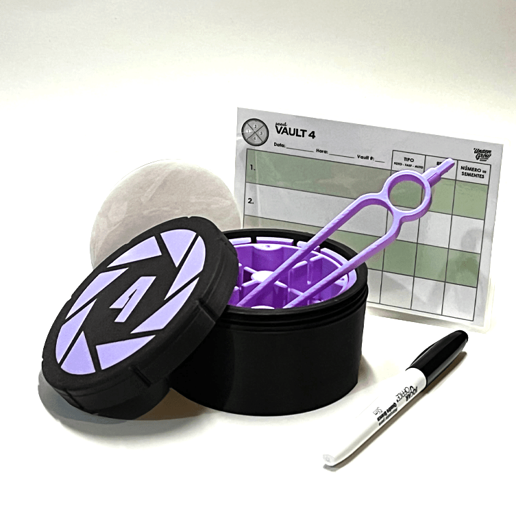 Seed Vault 4 (Roxo) – Germinadora com Divisória - Undergrow
